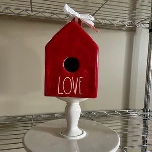 RAE DUNN “LOVE” Red Birdhouse.